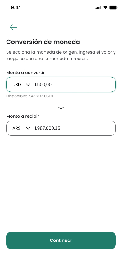 Conversión