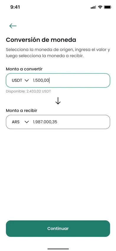 Conversión